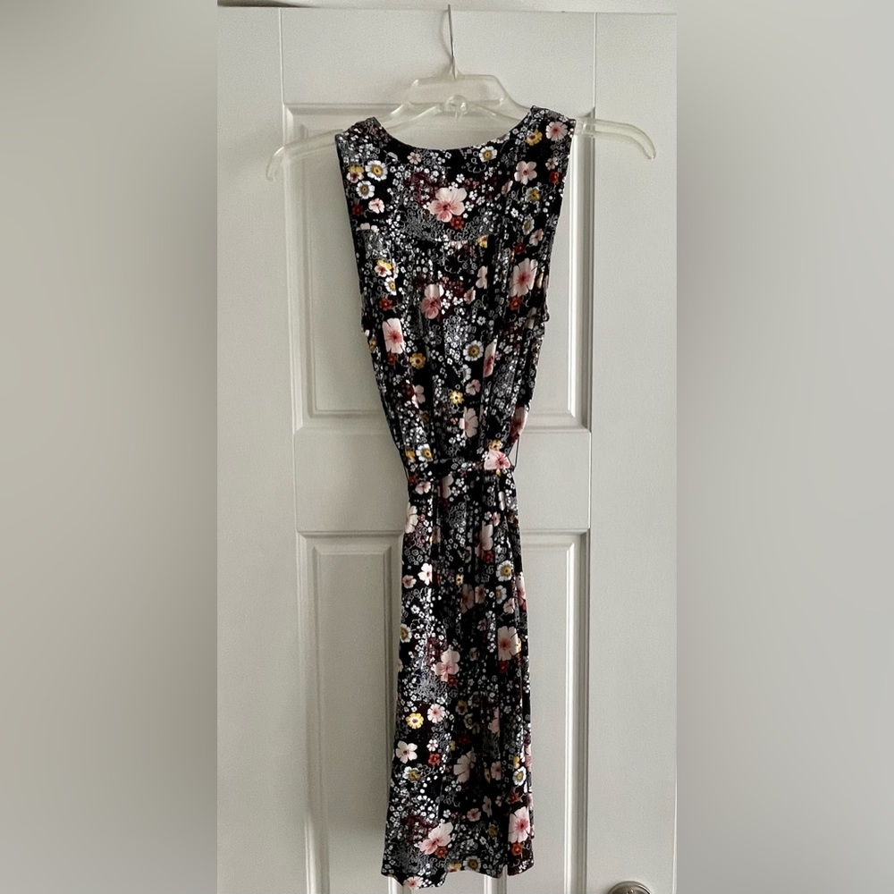 Loft Outlet black and floral sundress